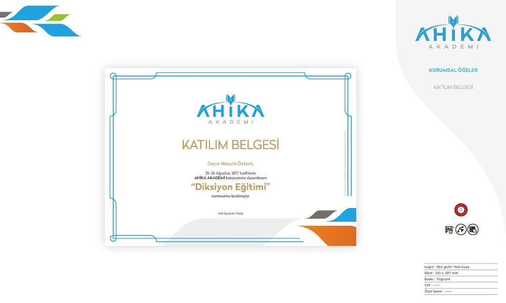 Katalog Tasarım Ankara Ahika Akademi