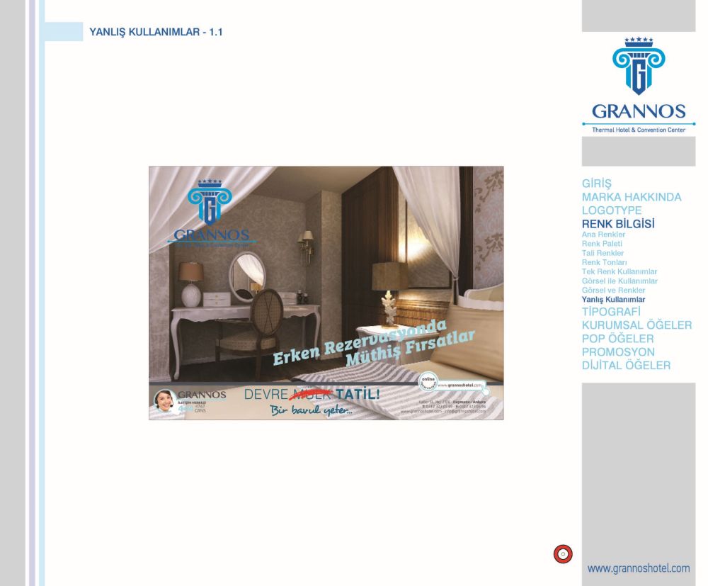 Katalog Tasarım Ankara Grannos Hotel