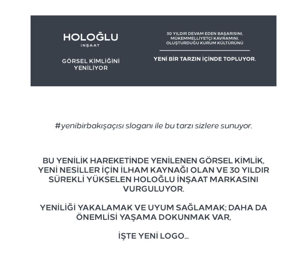 Katalog Tasarım Ankara Holoğlu İnşaat