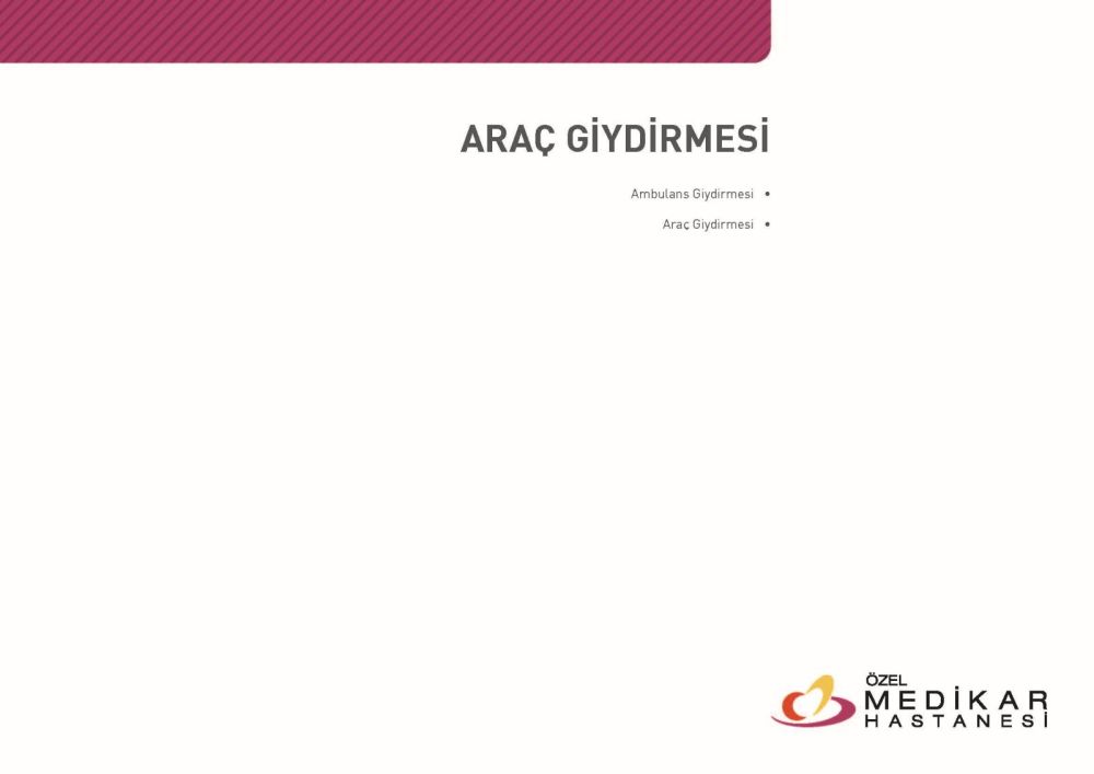 Katalog Tasarım Ankara Medikar Hastnesi