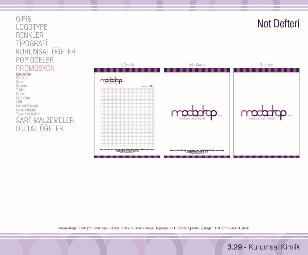 Katalog Tasarım Ankara Modadrop