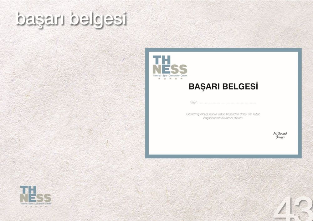 Katalog Tasarım Ankara The Ness Hotel